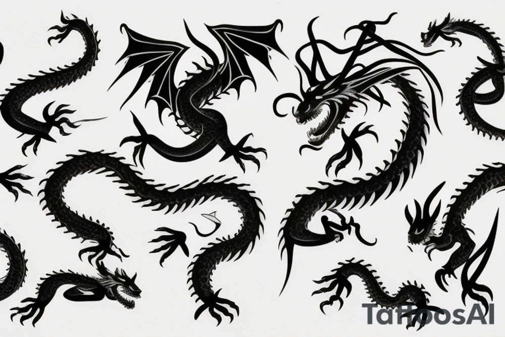 dragon chinese tattoo idea