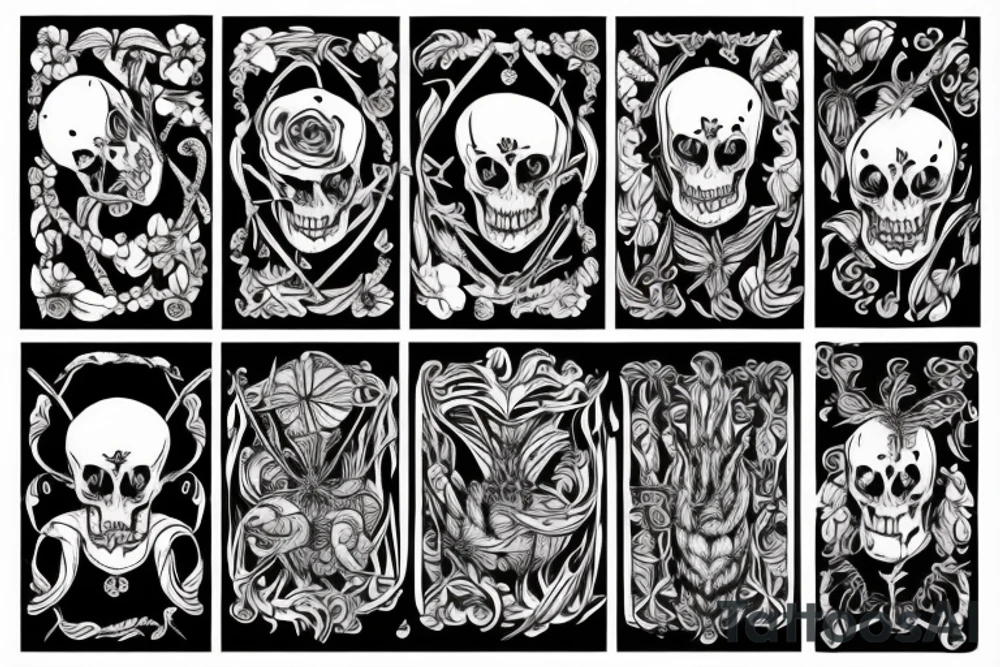 Riffle and lily spider tattoo idea