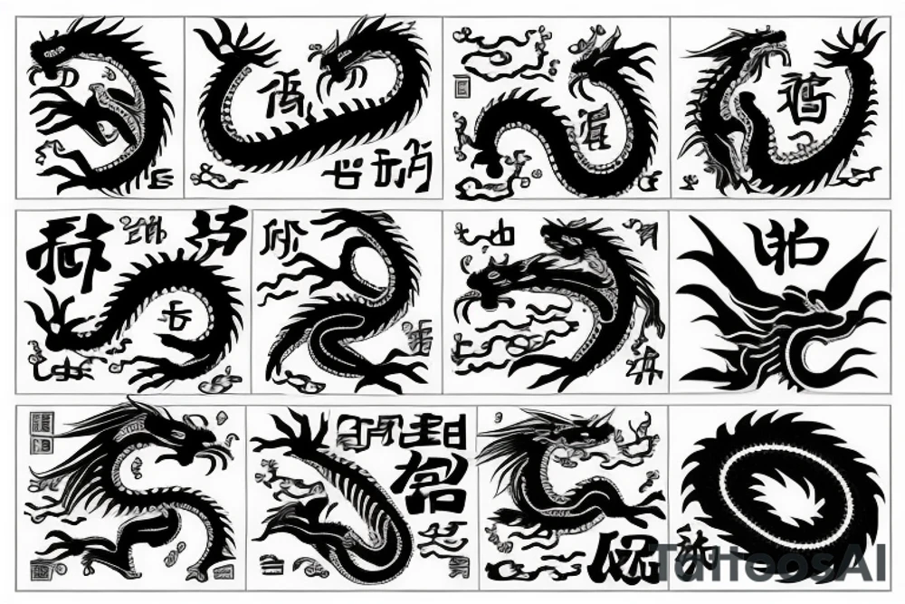 dragon chinese tattoo idea