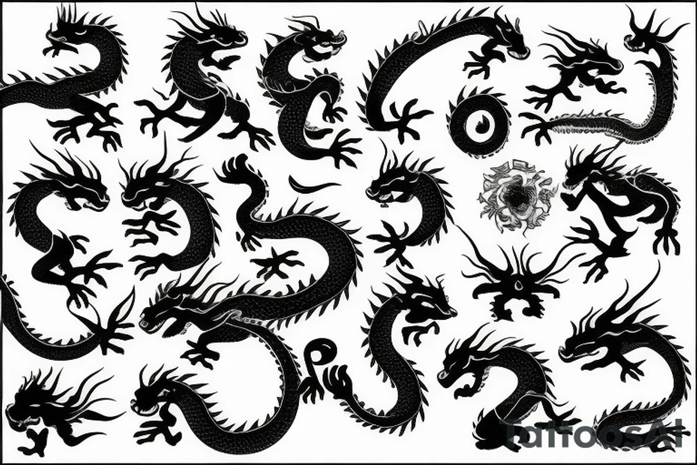 dragon chinese tattoo idea