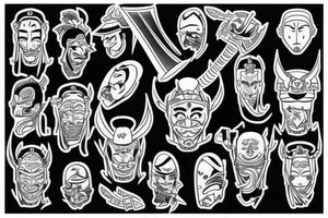 samurai tattoo idea
