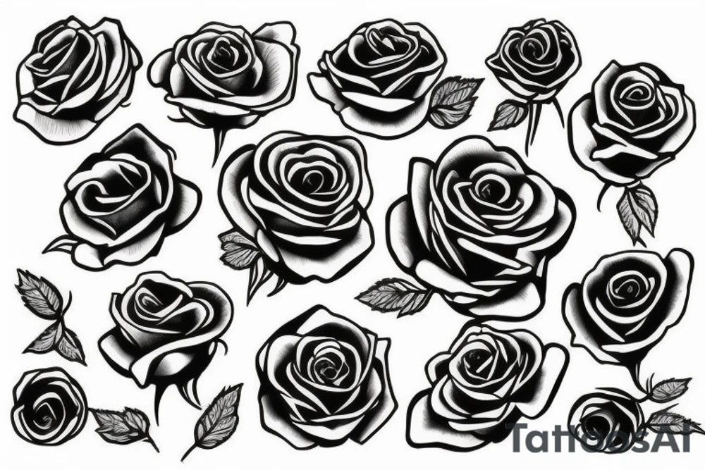 Roses tattoo idea