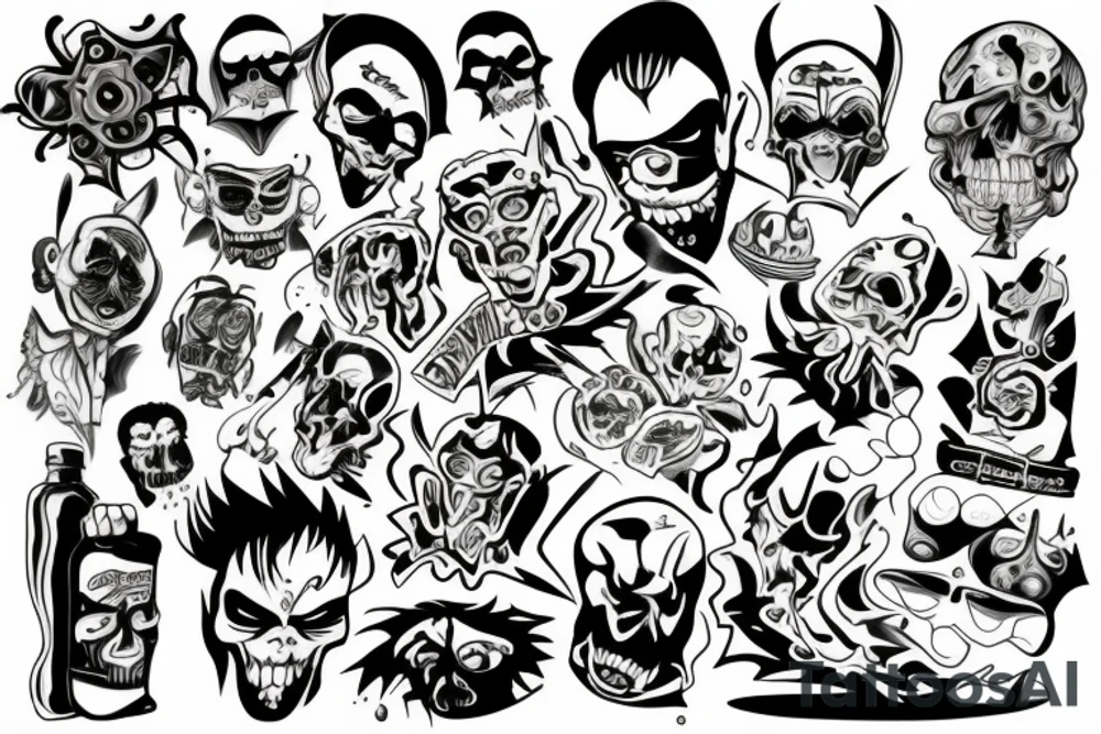 😈 za uchem tattoo idea