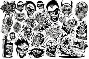 😈 za uchem tattoo idea
