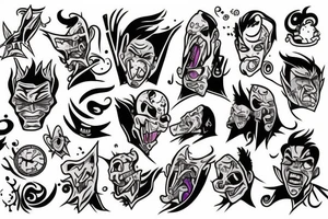 😈 za uchem tattoo idea