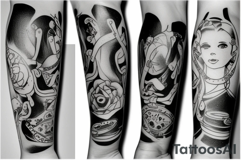 calf shock absorber tattoo idea