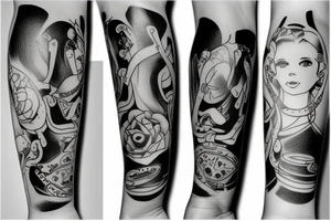 calf shock absorber tattoo idea
