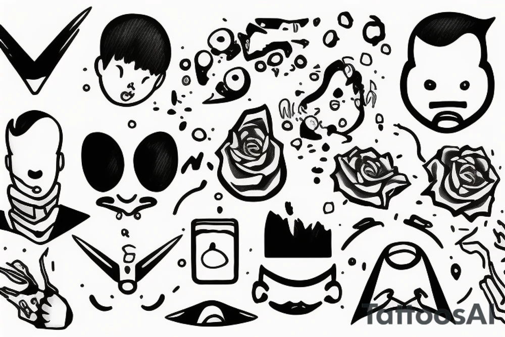 Sad boy tattoo idea