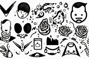 Sad boy tattoo idea