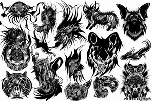 Darkanimal tattoo idea