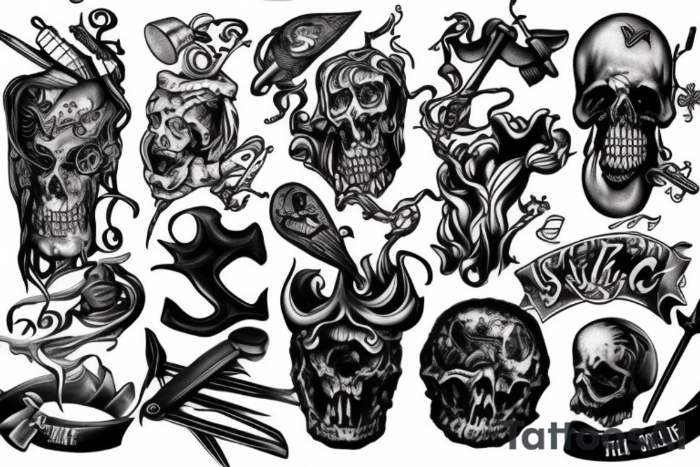 Sickles and hammers tattoo idea