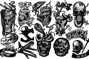 Sickles and hammers tattoo idea