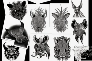 Dark animal tattoo idea