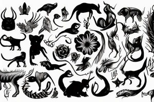 Dark animal tattoo idea