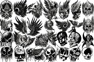 Fallen angel tattoo idea