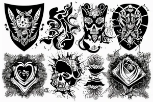 Narkotyki broń tattoo idea