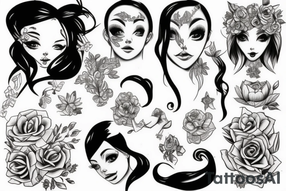 Girl cute tattoo idea