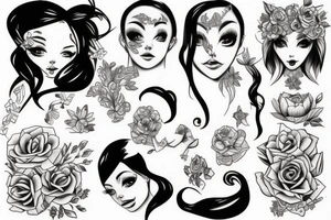 Girl cute tattoo idea