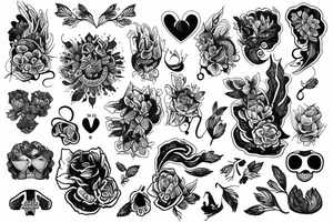 Lilia z plączami tattoo idea