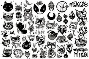 I love "Mekoo" tattoo idea