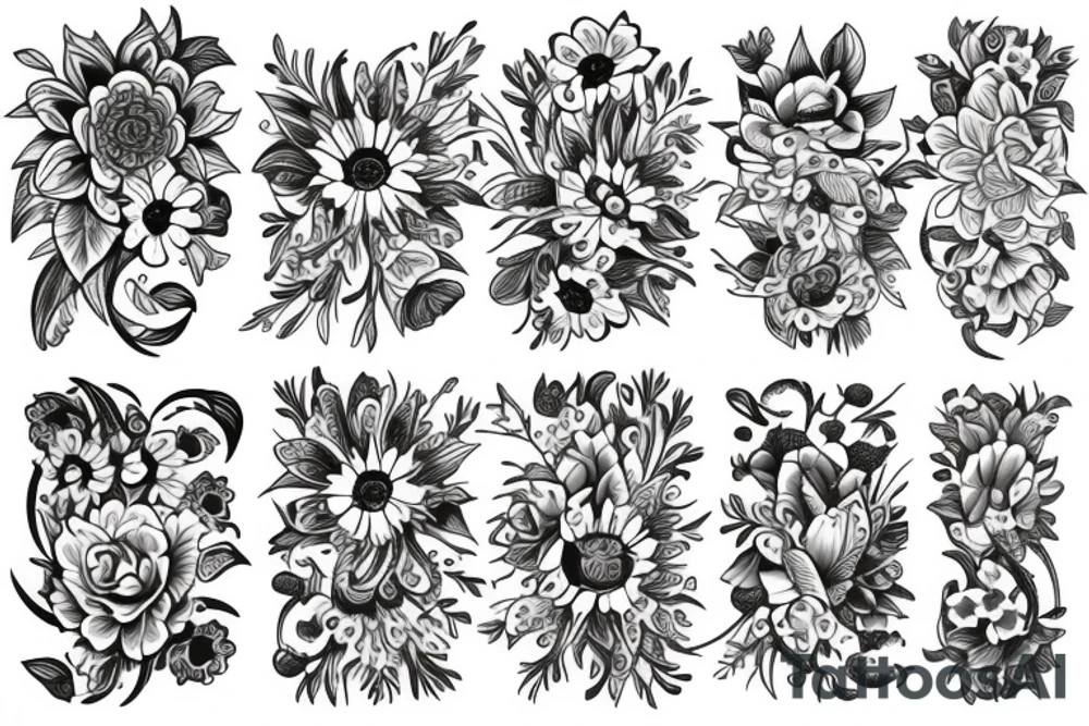 Flowers tattoo idea