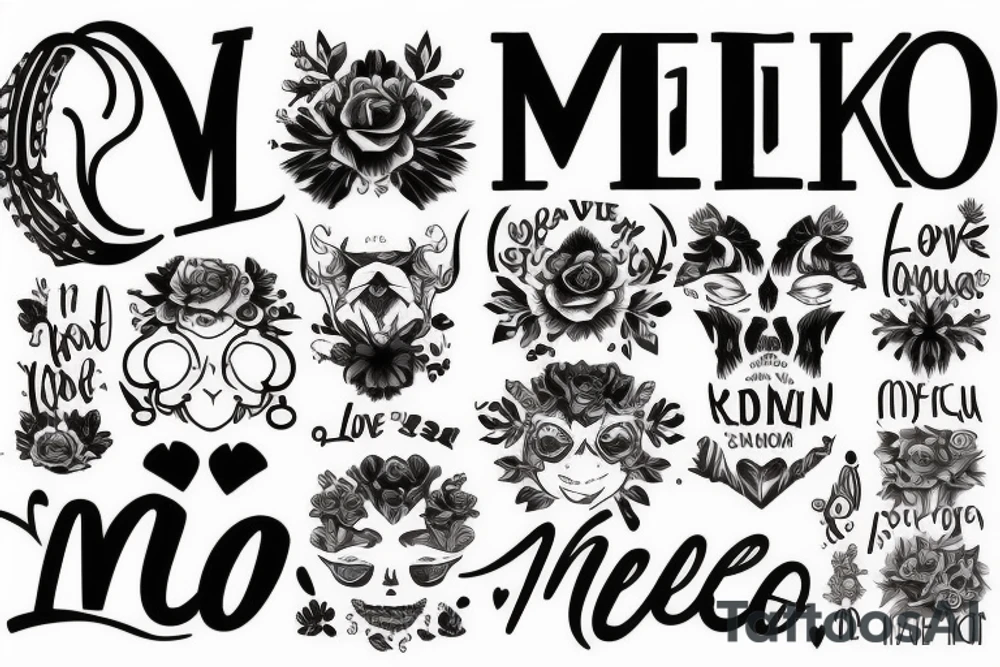 It says that I love Mekoo tattoo idea