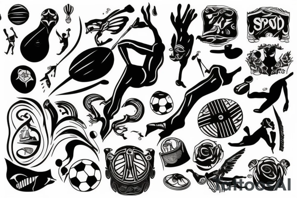 Sportowy samochód tattoo idea