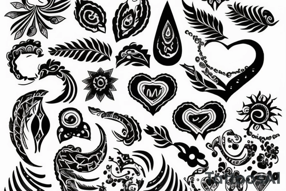 It says that I love Meghana tattoo idea