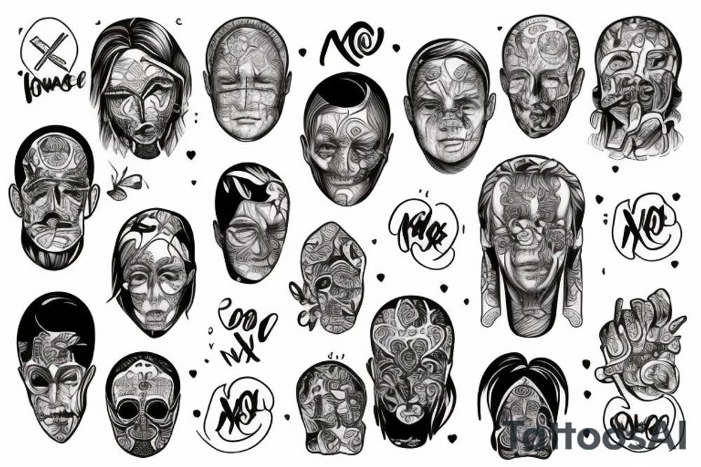 Północ Mlode Nogi X Ronald tattoo idea