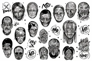 Północ Mlode Nogi X Ronald tattoo idea