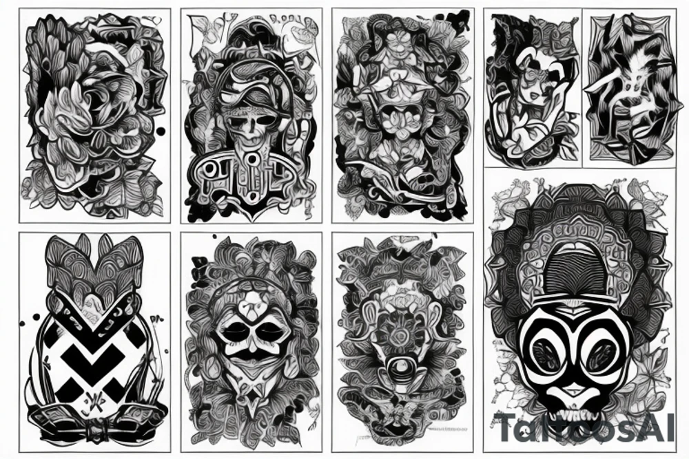 Północ Mlode Nogi X Ronald tattoo idea