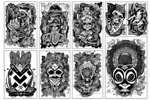 Północ Mlode Nogi X Ronald tattoo idea