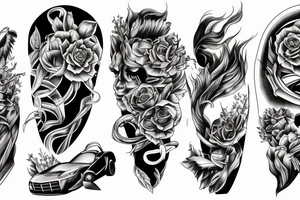 Fast car tattoo idea
