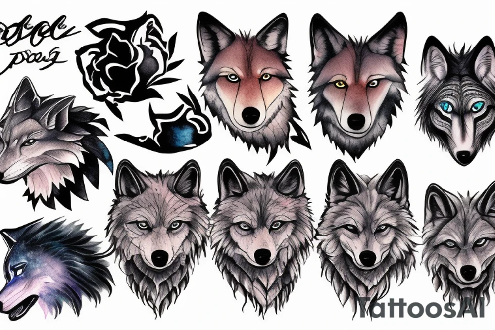 Wolf strong enough tattoo idea