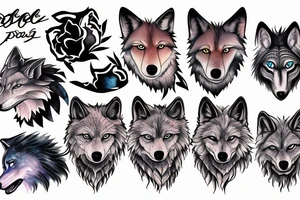 Wolf strong enough tattoo idea
