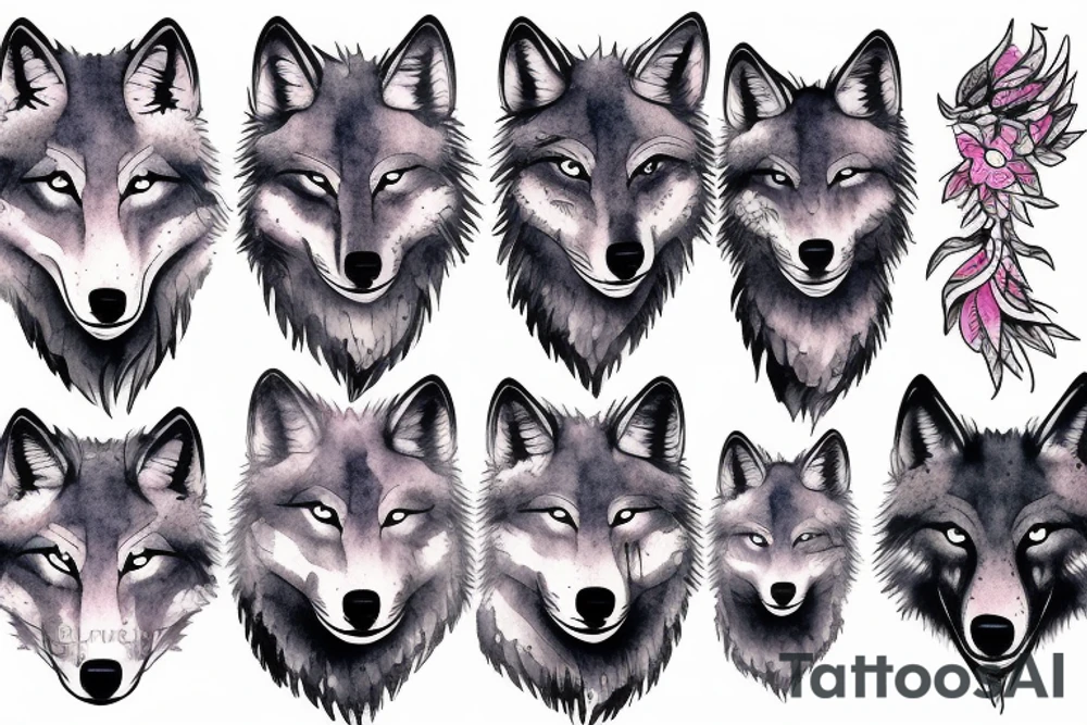 Wolf strong enough tattoo idea