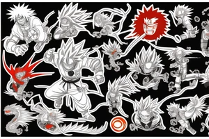 Naruto Bleach dragon ball tattoo idea