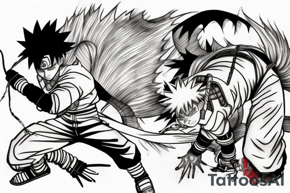 Naruto Bleach dragon ball tattoo idea