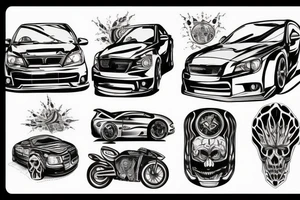 Sti car tattoo idea