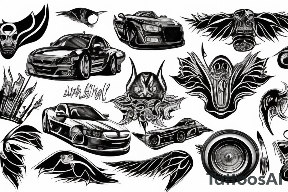 Sti car tattoo idea