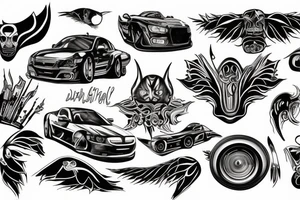 Sti car tattoo idea