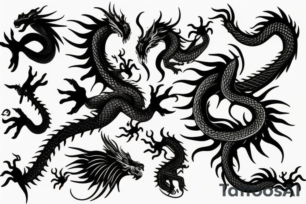 Dragon Black tattoo idea