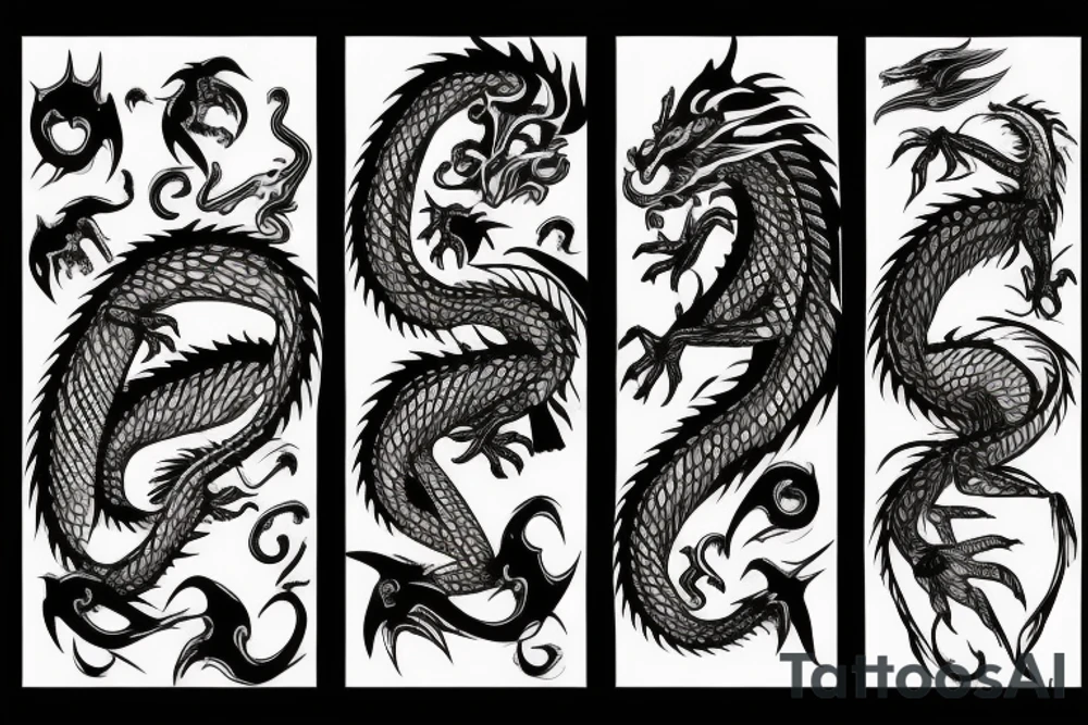 Dragon Black tattoo idea