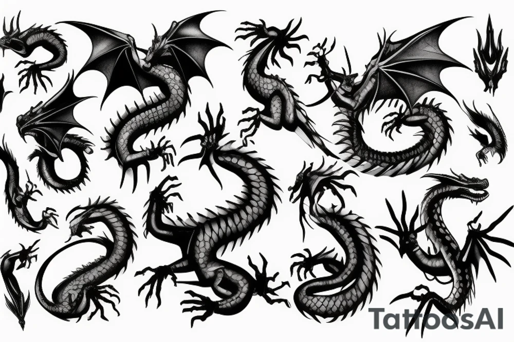 Dragon Black tattoo idea