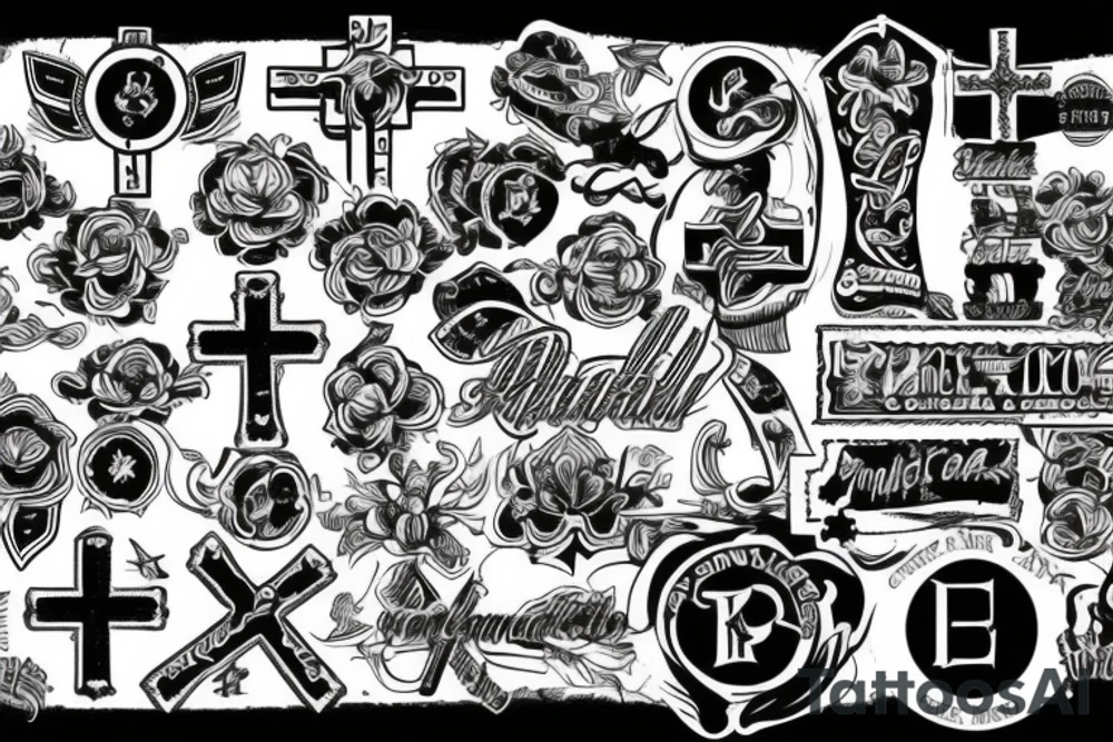 a big cross tattoo idea