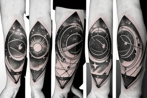 car guy fascinated with astronomy tattoo idea