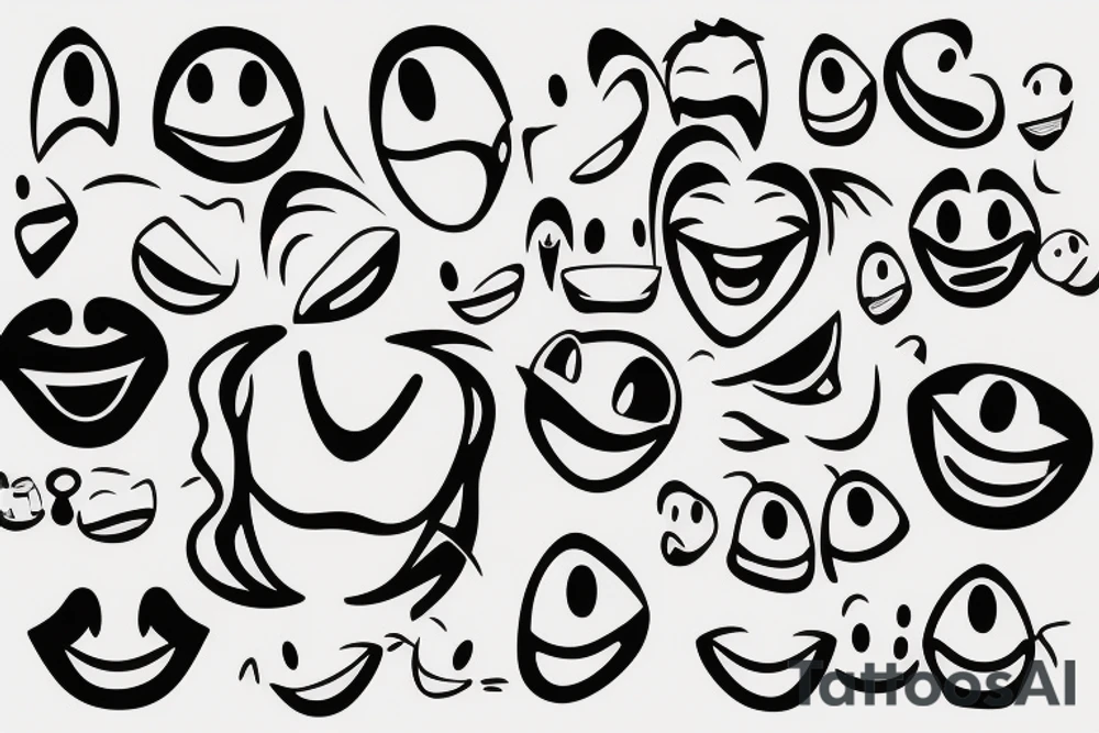 Smile emoji tattoo idea