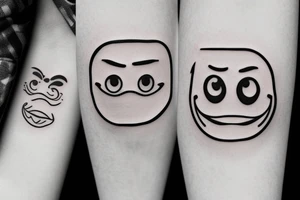 Smile emoji tattoo idea