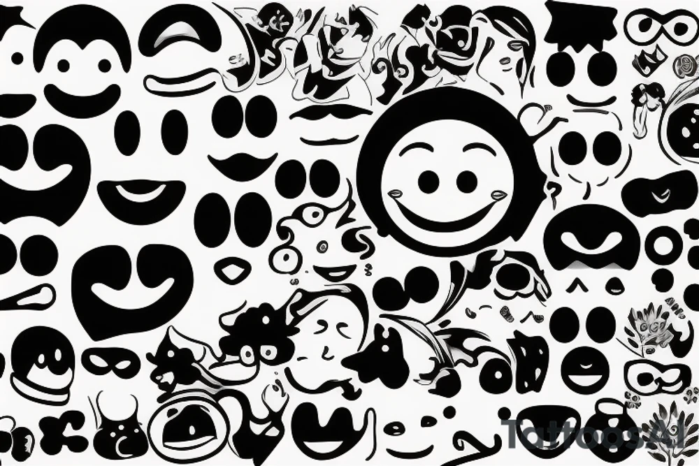 Smile emoji tattoo idea