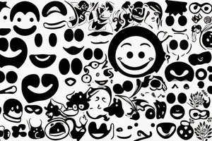 Smile emoji tattoo idea
